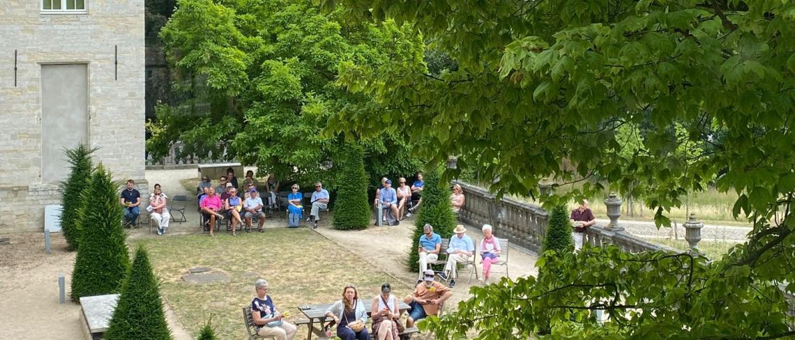 Concert in de tuin van de abt