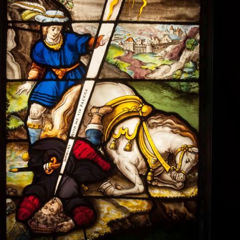 Glasraam met norbertus